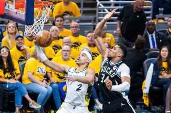 Andrew Nembhard, Indiana Pacers. Giannis Antetokounmpo, Milwaukee Bucks.