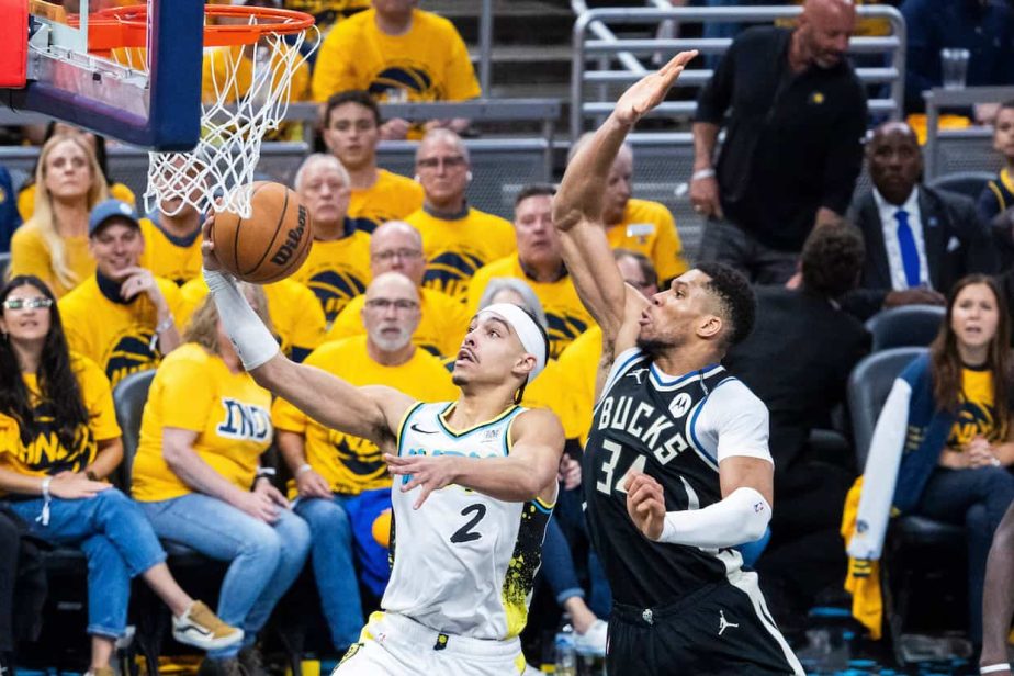Andrew Nembhard, Indiana Pacers. Giannis Antetokounmpo, Milwaukee Bucks.