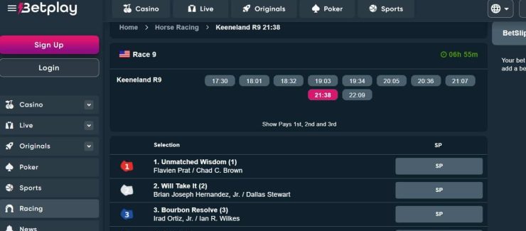 crypto betting sites betplay racing odds
