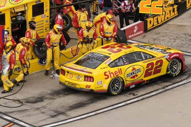 cup joey logano on pit road at martinsville (1)