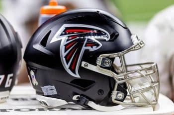 Picture of Falcons helmet.