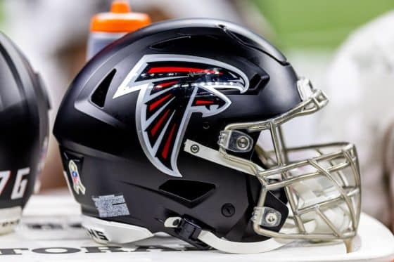 Picture of Falcons helmet.