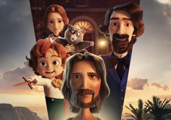 Animated characters grace the poster.