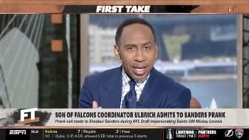 Stephen A. Smith talks on First Take.