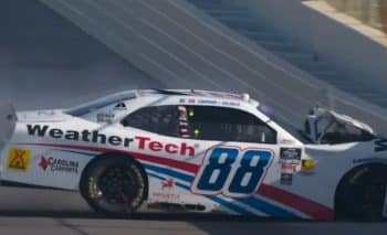 xfinity connor zilisch crashing nto wall dega