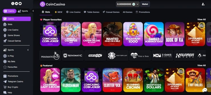 CoinCasino - one of themost trusted 5 dollar deposit casinos in NZ