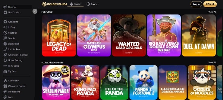 Golden Panda - top rated online casino for real money available in Israel