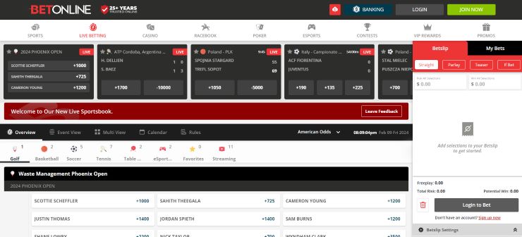 BetOnline - one of the most trusted cash out betting sites