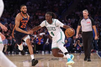 Jrue Holiday, Boston Celtics. Mikal Bridges, New York Knicks.