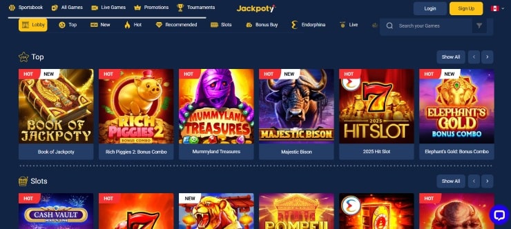 Jackpoty - overall best free spins no deposit bonus casino in Canada