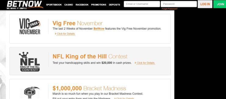 BetNow - one of the best offshore sportsbooks with reduced juice