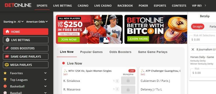 BetOnline - overall best site for sports betting in Maine