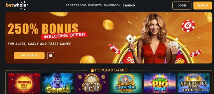 offshore casinos betwhale welcome bonus