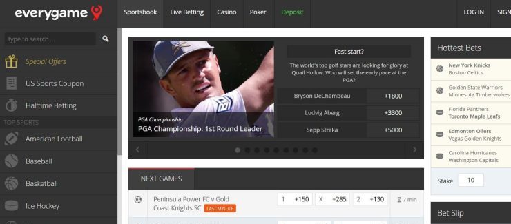 Everygame - one of the best offshore sportsbooks in the USA