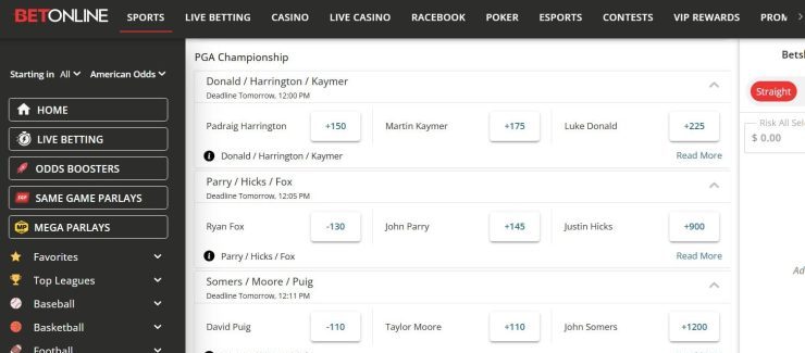 golf 3-ball odds