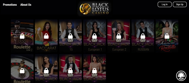 Black Lotus - top rated live dealer baccarat online casino