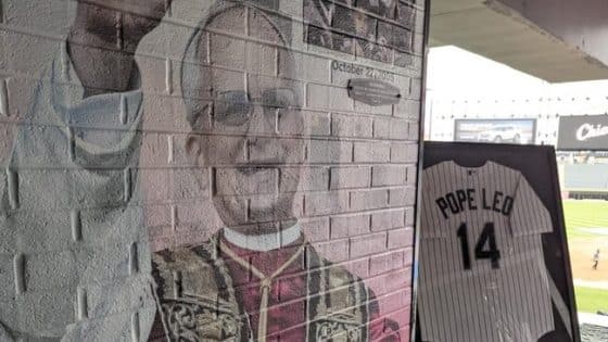 New Pope Honored By White Sox With A Mural In Their Stadium