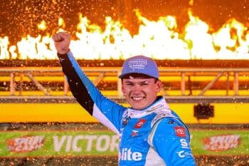 truck corey heim on fire at texas (1)