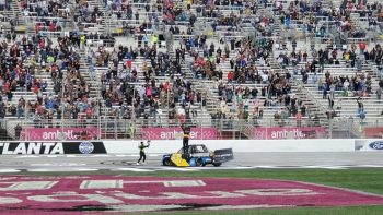 trucks Kyle busch stands on truck after win 2 (1)