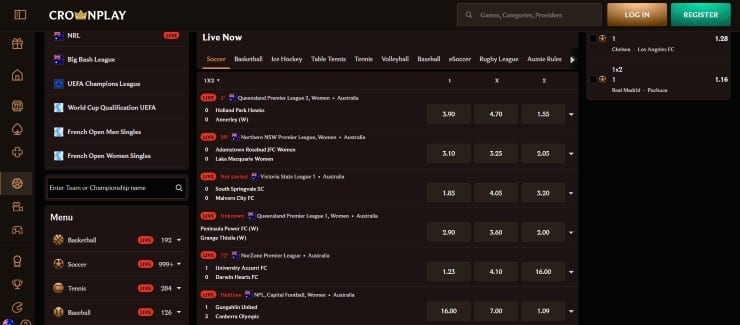 Crownplay - one of the best sports betting sites in Australia