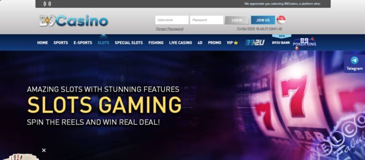 B9Casino slots lounge singapore online casino