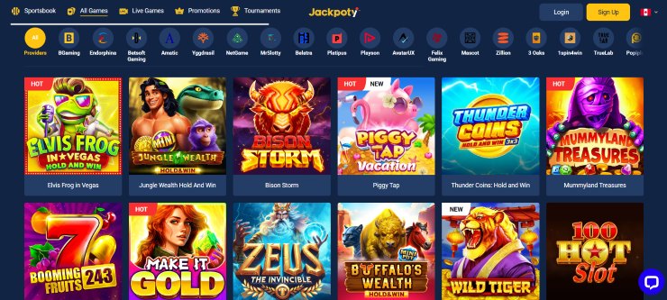 Best Online Casinos Canada Jackpoty