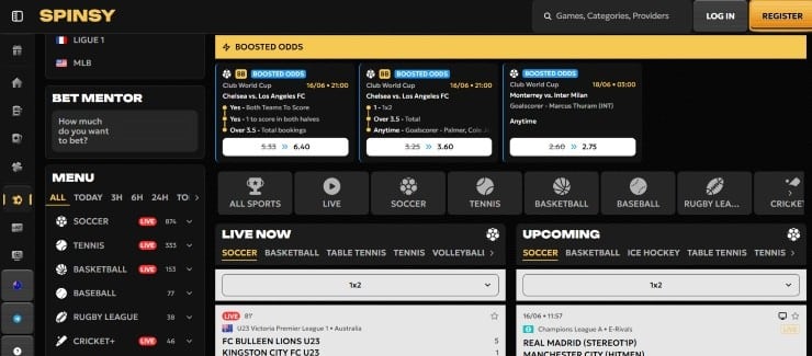 Spinsy - best betting site not on BetStop Australia