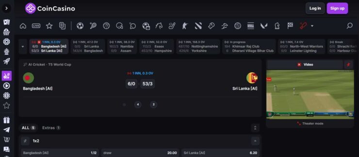 CoinCasino - one of the best online sportsbooks in India