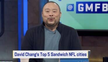 David Chang lists his sandwich cities on Good Morning Football.