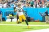 Jaire Alexander runs into the end zone.