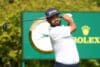 JJ Spaun holds his club at the U.S. Open.