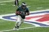 Saquon Barkley runs the ball.