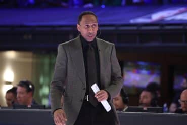 Stephen A. Smith on the sidelines.