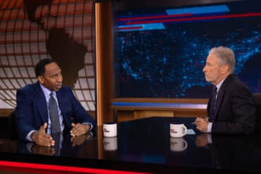 Stephen A. Smith sits at the table with Comedy Central.