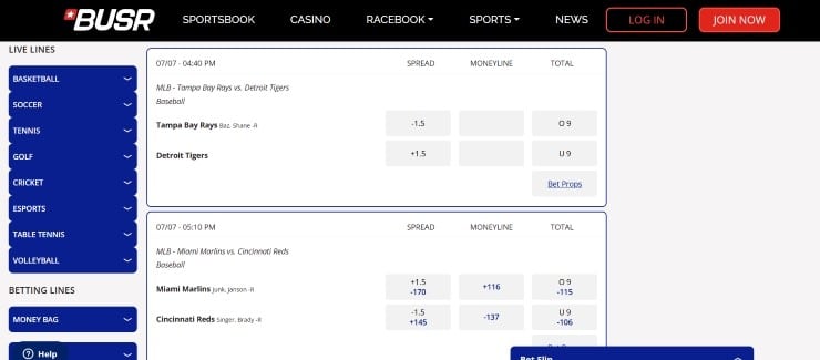 BUSR - top rated NWSL betting website