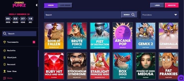 CasinoPunkz - Best Casinos for VPN Use