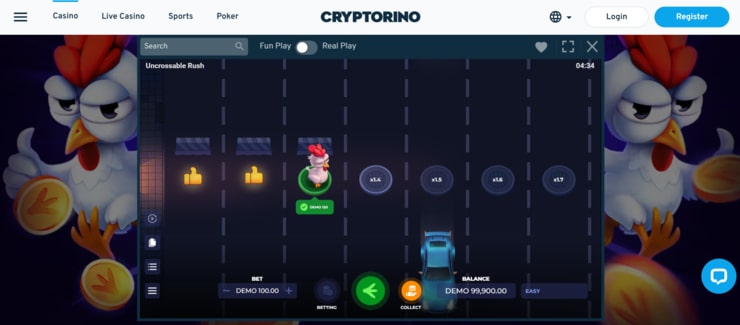 Cryptorino - top rated Chicken Road casino site