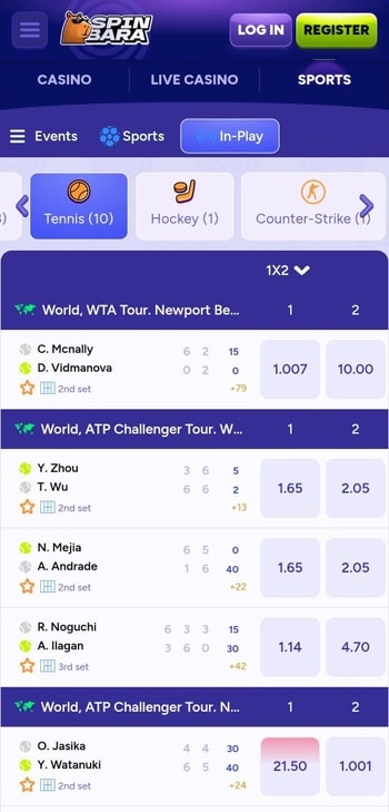 Spinbara - one of the best betting apps Canada has to offer