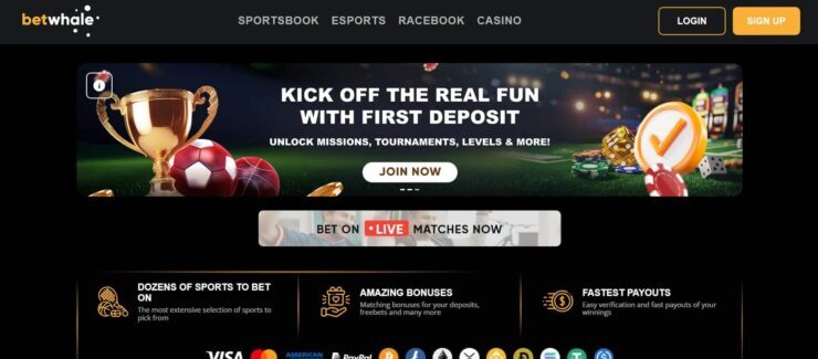 BetWhale first deposit welcome bonus offer