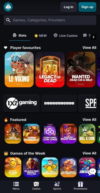 CoinCasino - mobile casino app in India