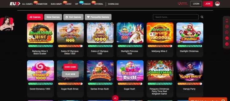 Eu9 - reliable real money online casino in Indonesia