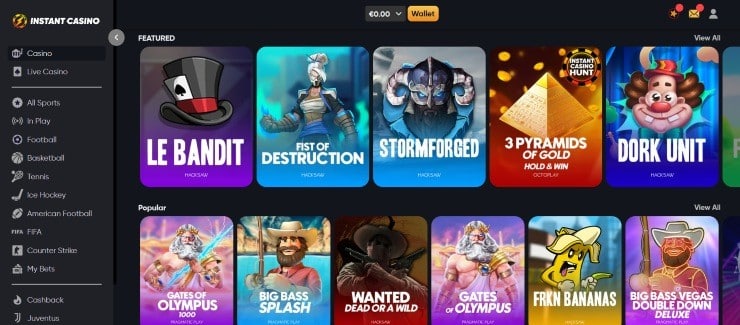 Instant Casino Online