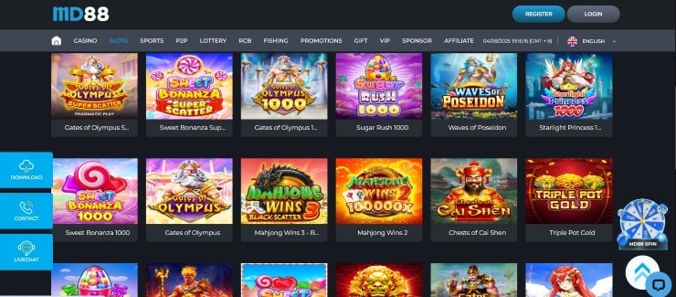 MD88 - one of the best online casinos in Indonesia