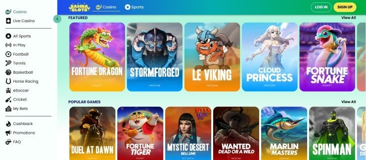 Samba Slots - Fast withdrawal online casinos in India
