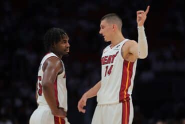 Tyler Herro and Davion Mitchell - Miami Heat