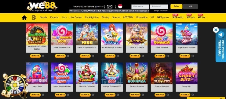 We88 casino slots section