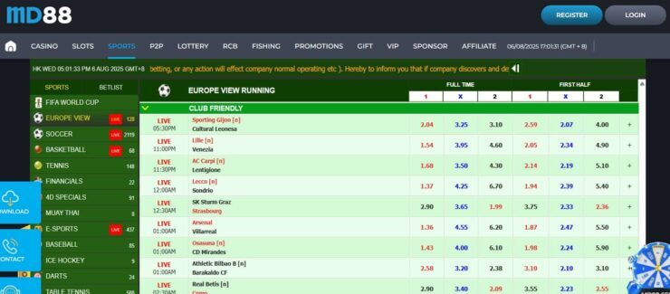 MD88 - one of the most trusted sports betting sites in Indonesia