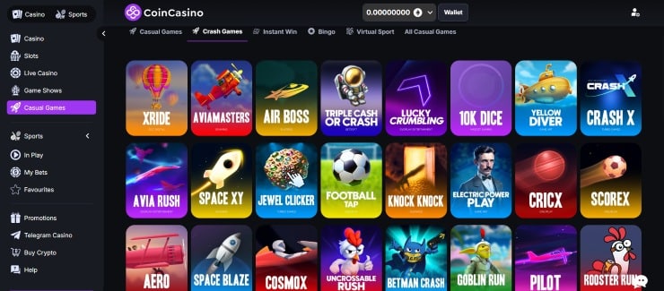 CoinCasino Crash Games