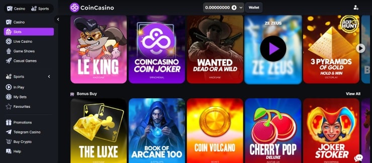 CoinCasino Step 4