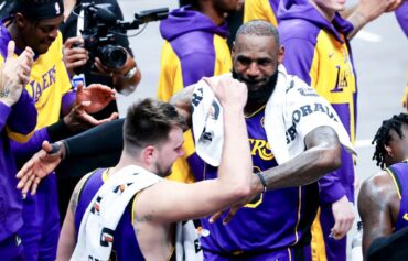 Luka Doncic LeBron James teammates